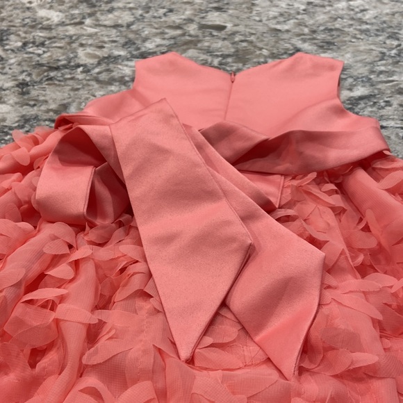 American Princess | formal coral party dress with built in tulle petticoat - Picture 14 of 16